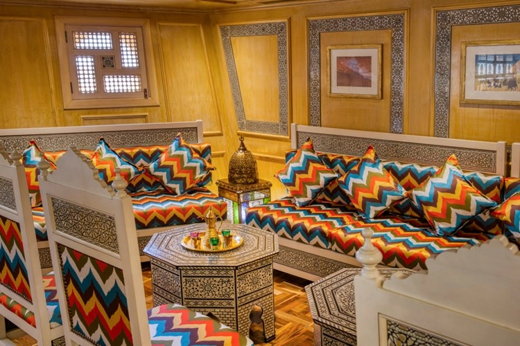 Lounge aboard the S.S. Sphinx Nile Cruise Nile cruise